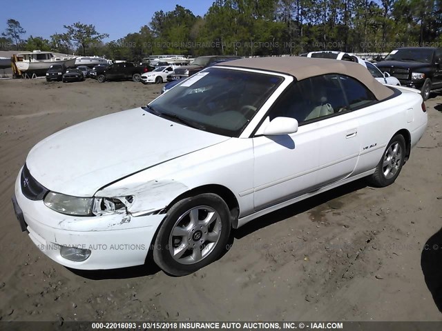 2T1FF22P11C852928 - 2001 TOYOTA CAMRY SOLARA SE/SLE WHITE photo 2