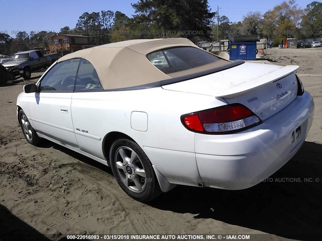 2T1FF22P11C852928 - 2001 TOYOTA CAMRY SOLARA SE/SLE WHITE photo 3