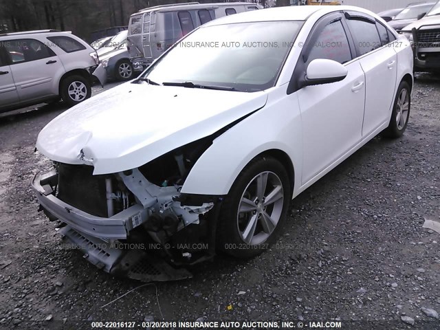 1G1PG5SCXC7384176 - 2012 CHEVROLET CRUZE LT WHITE photo 2