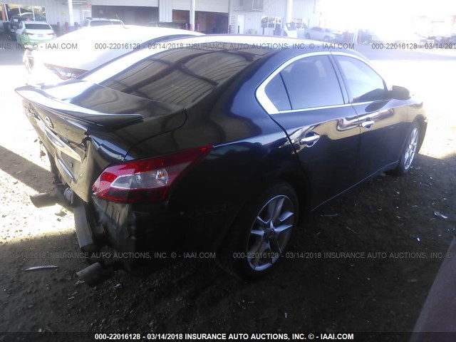 1N4AA51EX9C841432 - 2009 NISSAN MAXIMA S/SV BLACK photo 4