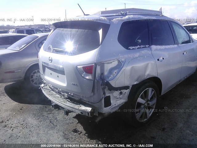 5N1AR2MM8DC614894 - 2013 NISSAN PATHFINDER S/SV/SL/PLATINUM 银色 照片 6