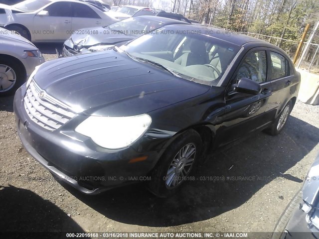 1C3LC56K27N528943 - 2007 CHRYSLER SEBRING TOURING BLACK photo 2