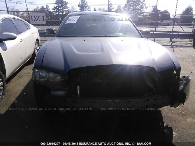 2C3CDXBG0EH268929 - 2014 DODGE CHARGER SE GRAY photo 6