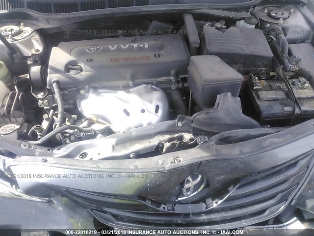 4T4BE46K39R051977 - 2009 TOYOTA CAMRY SE/LE/XLE GRAY photo 10