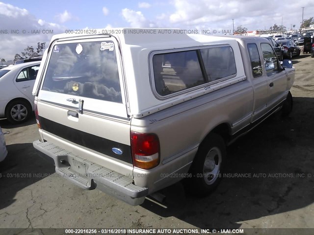 1FTCR14U3SPB15028 - 1995 FORD RANGER SUPER CAB GOLD photo 4