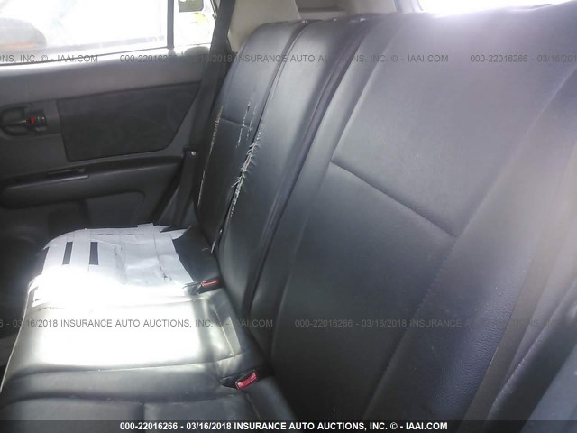 JTLZE4FE9CJ013478 - 2012 TOYOTA SCION XB WHITE photo 8