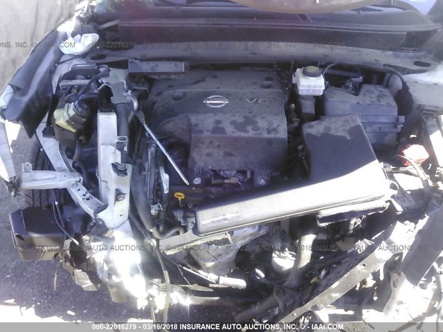 5N1AR2MM4DC666944 - 2013 NISSAN PATHFINDER S/SV/SL/PLATINUM 白色 照片 10