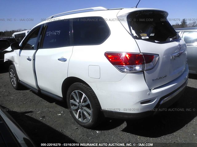 5N1AR2MM4DC666944 - 2013 NISSAN PATHFINDER S/SV/SL/PLATINUM 白色 照片 3