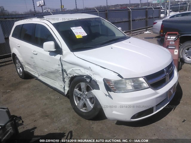 3D4PG5FV6AT228182 - 2010 DODGE JOURNEY SXT WHITE photo 1