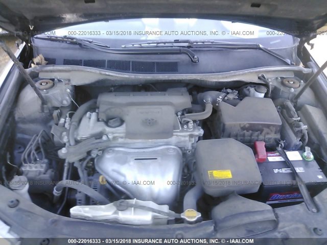 4T4BF1FK9CR197836 - 2012 TOYOTA CAMRY SE/LE/XLE შავი ფოტო 10