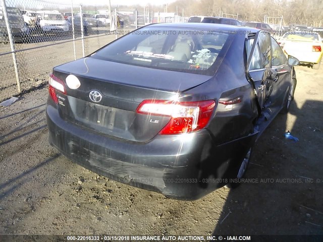 4T4BF1FK9CR197836 - 2012 TOYOTA CAMRY SE/LE/XLE შავი ფოტო 4