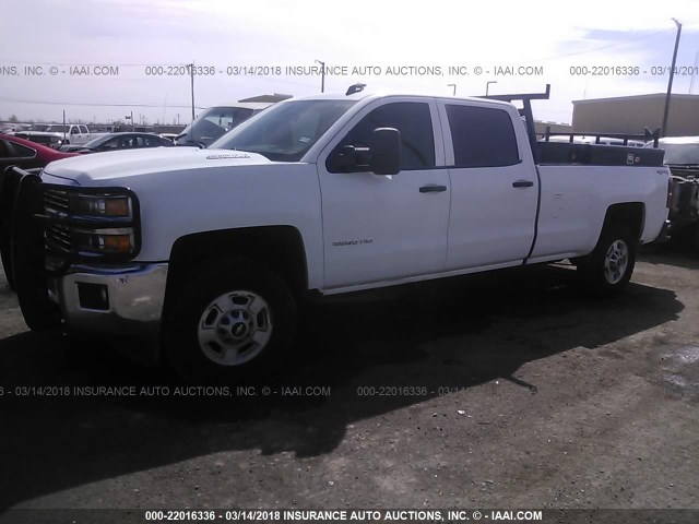 1GC1KVE8XFF104141 - 2015 CHEVROLET SILVERADO K2500 HEAVY DUTY LT WHITE photo 2