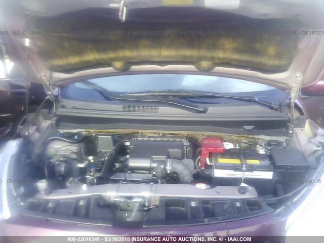 ML32F3FJ2HHF05582 - 2017 MITSUBISHI MIRAGE G4 ES Бордовый фото 10