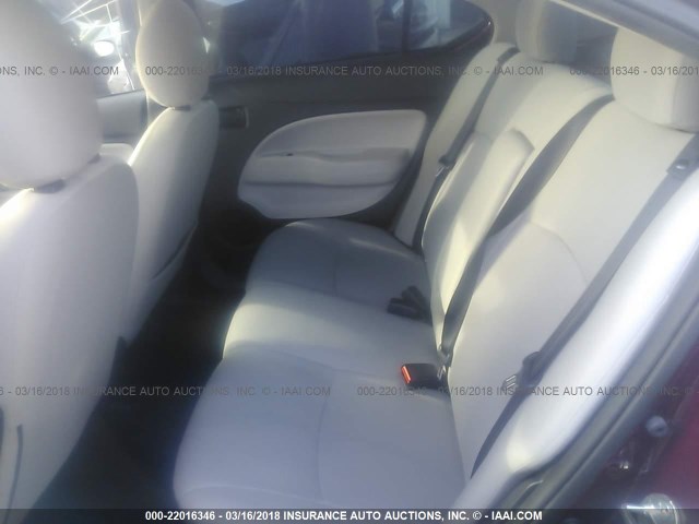 ML32F3FJ2HHF05582 - 2017 MITSUBISHI MIRAGE G4 ES Бордовый фото 8