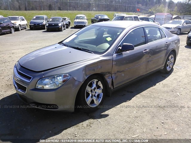 1G1ZB5E12BF259291 - 2011 CHEVROLET MALIBU LS 棕色 照片 2