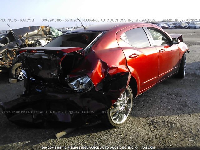 1B3LC56B99N559123 - 2009 DODGE AVENGER SXT/R/T RED photo 4