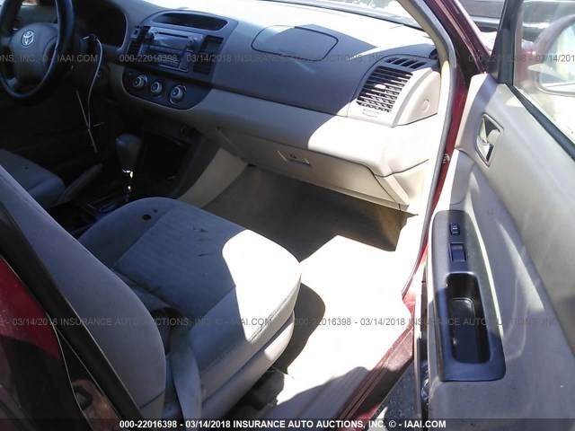 4T1BE32K66U106198 - 2006 TOYOTA CAMRY LE/XLE/SE MAROON photo 5
