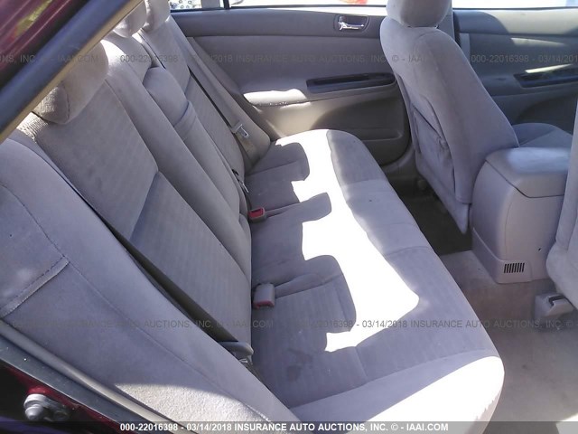 4T1BE32K66U106198 - 2006 TOYOTA CAMRY LE/XLE/SE MAROON photo 8