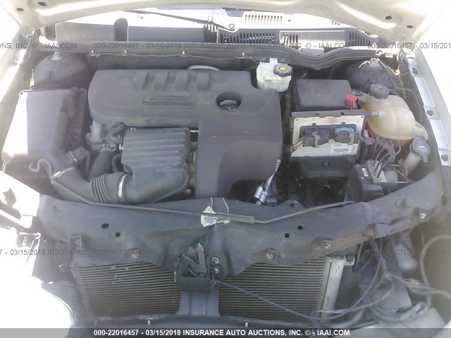 1G8AM12F35Z130769 - 2005 SATURN ION LEVEL 2 SILVER photo 10