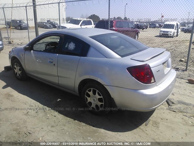 1G8AM12F35Z130769 - 2005 SATURN ION LEVEL 2 SILVER photo 3