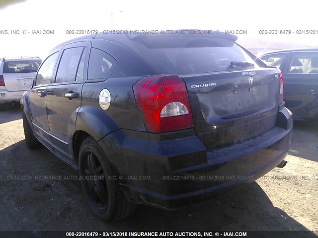 1B3HB78K97D127300 - 2007 DODGE CALIBER R/T BLACK photo 3