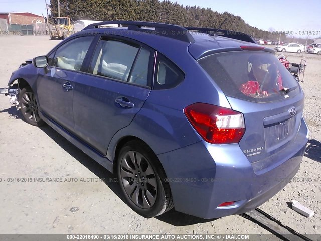 JF1GPAP63G8303429 - 2016 SUBARU IMPREZA SPORT PREMIUM BLUE photo 3