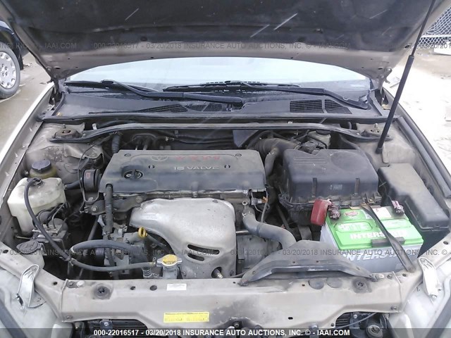 4T1BE32K04U831745 - 2004 TOYOTA CAMRY LE/XLE/SE TAN photo 10