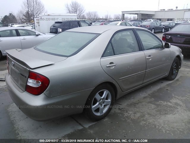 4T1BE32K04U831745 - 2004 TOYOTA CAMRY LE/XLE/SE TAN photo 4