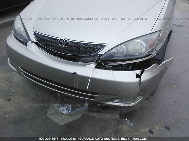 4T1BE32K04U831745 - 2004 TOYOTA CAMRY LE/XLE/SE TAN photo 6