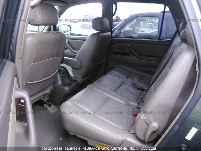 5TDZT38A63S137605 - 2003 TOYOTA SEQUOIA LIMITED GRAY photo 8