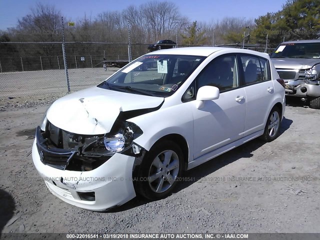 3N1BC1CP7CK206852 - 2012 NISSAN VERSA S/SL WHITE photo 2