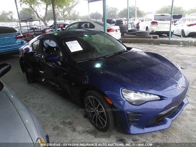 JF1ZNAA19H9709268 - 2017 TOYOTA 86 SPECIAL EDITION BLUE photo 1