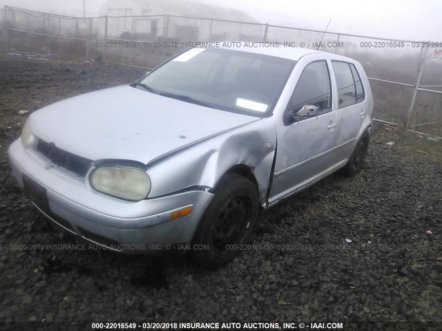 9BWFL61J864012089 - 2006 VOLKSWAGEN GOLF GL SILVER photo 2