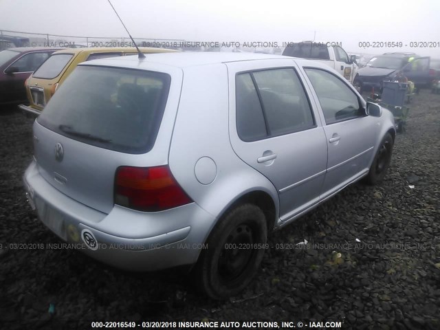 9BWFL61J864012089 - 2006 VOLKSWAGEN GOLF GL SILVER photo 4