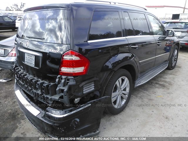 4JGBF7BE7AA583408 - 2010 MERCEDES-BENZ GL 450 4MATIC BLACK photo 4