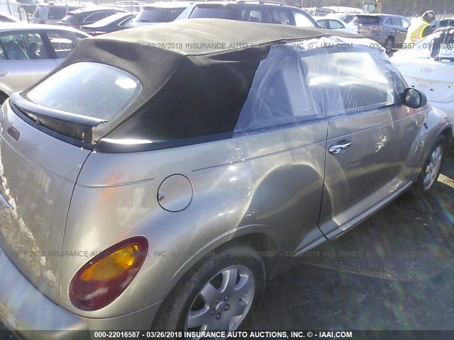 3C3EY55E15T302072 - 2005 CHRYSLER PT CRUISER TOURING Champagne photo 4