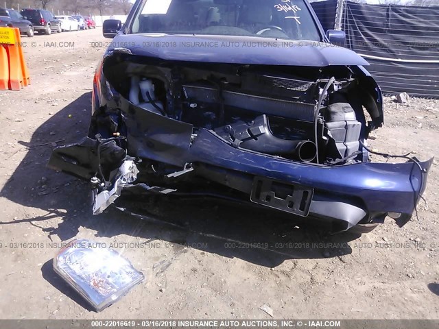 5FNYF4H58DB079353 - 2013 HONDA PILOT EXL BLUE photo 6