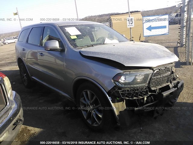 1C4RDHDG1HC634607 - 2017 DODGE DURANGO GT SILVER photo 1