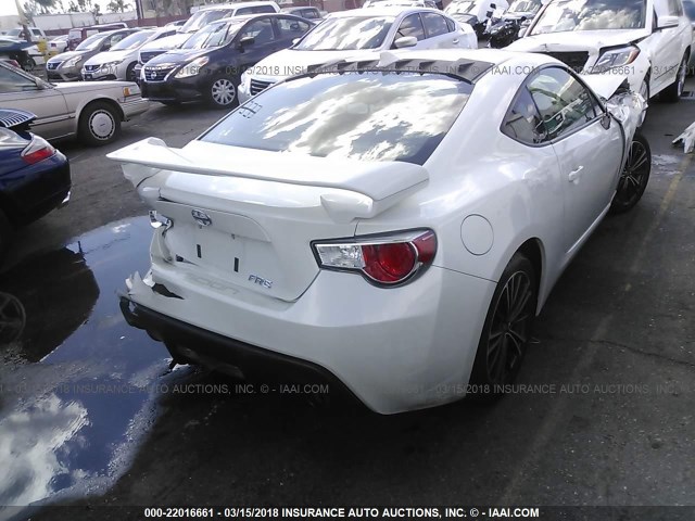 JF1ZNAA16F9702825 - 2015 TOYOTA SCION FR-S თეთრი ფოტო 4
