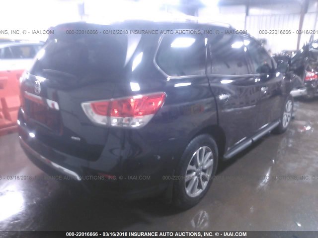 5N1AR2MM8GC611210 - 2016 NISSAN PATHFINDER S/SV/SL/PLATINUM BLACK photo 4