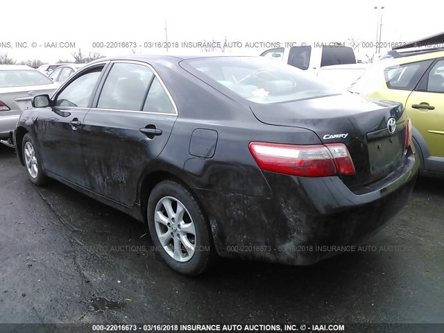 4T4BE46K38R018668 - 2008 TOYOTA CAMRY CE/LE/XLE/SE BLACK photo 3
