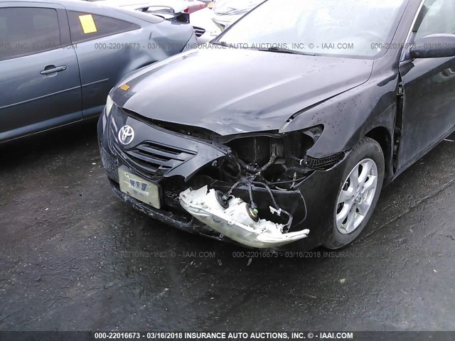 4T4BE46K38R018668 - 2008 TOYOTA CAMRY CE/LE/XLE/SE BLACK photo 6