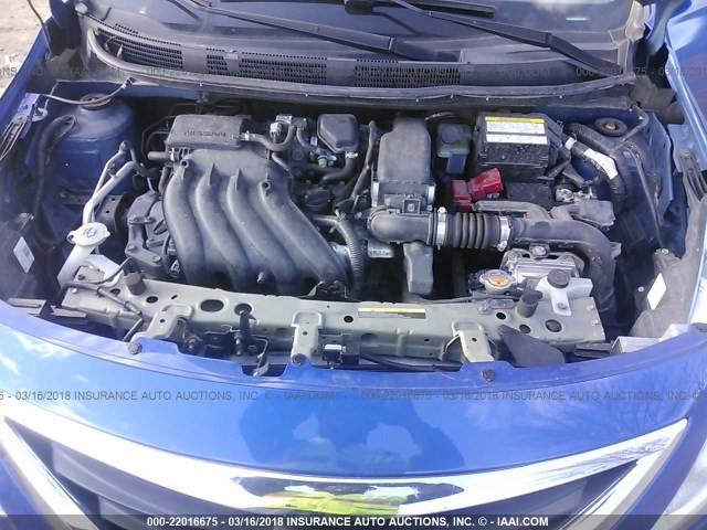 3N1CN7AP0FL822265 - 2015 NISSAN VERSA S/S PLUS/SV/SL BLUE photo 10