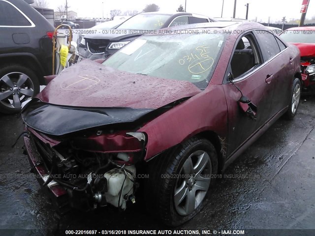 1G2ZA5E02A4105454 - 2010 PONTIAC G6 MAROON photo 2