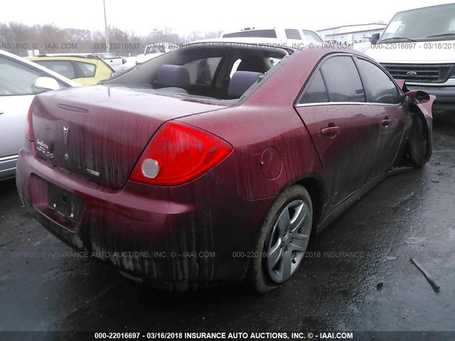 1G2ZA5E02A4105454 - 2010 PONTIAC G6 MAROON photo 4