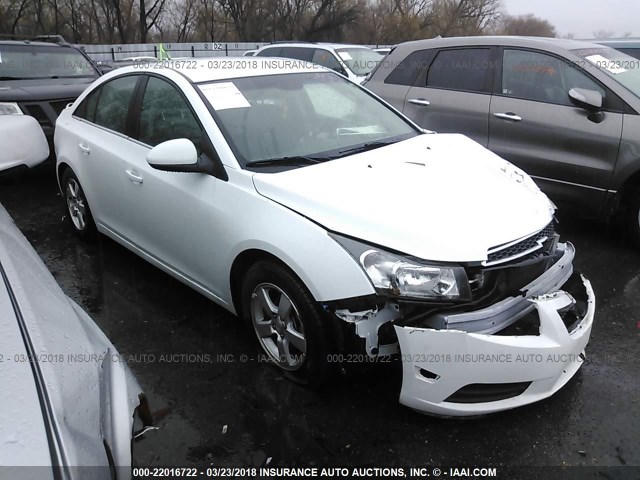 1G1PC5SB4D7305301 - 2013 CHEVROLET CRUZE LT WHITE photo 1