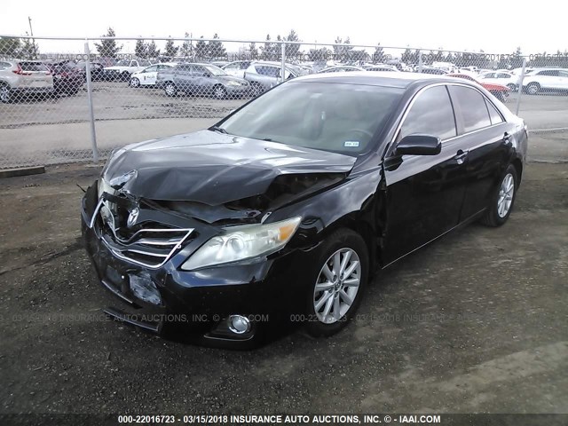 4T1BK3EK0AU111409 - 2010 TOYOTA CAMRY SE/LE/XLE BLACK photo 2