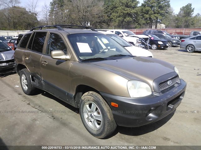 KM8SB12B44U592746 - 2004 HYUNDAI SANTA FE GL BEIGE photo 1