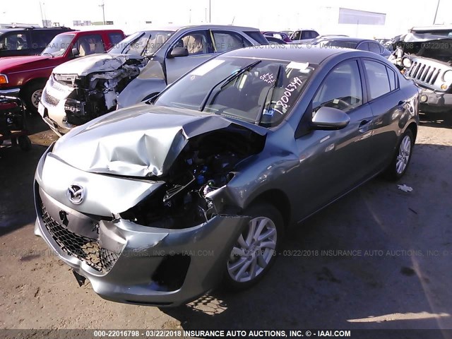 JM1BL1V74C1596613 - 2012 MAZDA 3 I GRAY photo 2