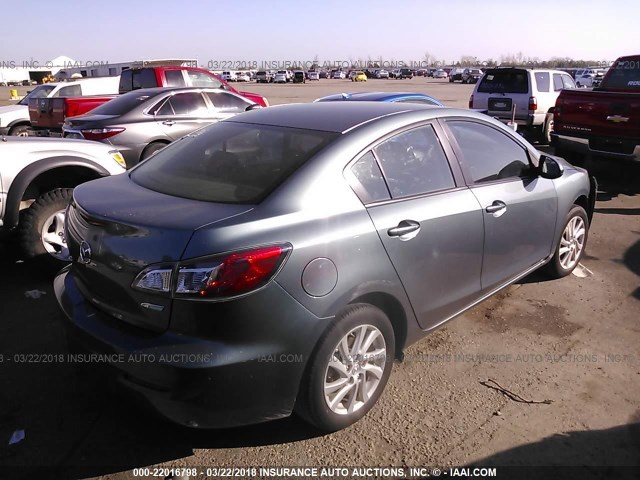 JM1BL1V74C1596613 - 2012 MAZDA 3 I GRAY photo 4